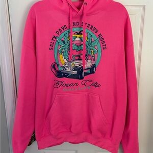 Pink Graphic Hoodie